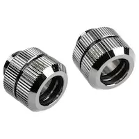 Image of Bitspower Touchaqua 16-22mm Female Adjustable Link Pipe - Silver (2 PCS)