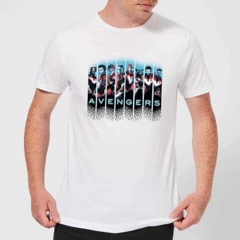 Image of Avengers: Endgame Character Split Mens T-Shirt - White - XS