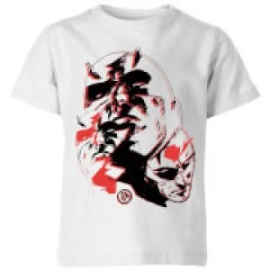 Image of Marvel Knights Daredevil Layered Faces Kids T-Shirt - White - 3-4 Years