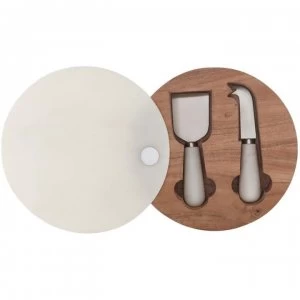 Image of Hotel Collection Marble Cheese Set - Beige Marble