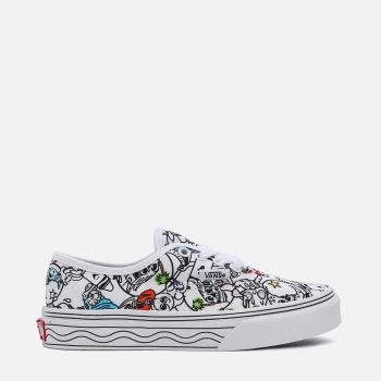 Image of Vans X Crayola Kids Authentic DIY Sketch Your Way Trainers - Chex/Cherries - UK 2 Kids
