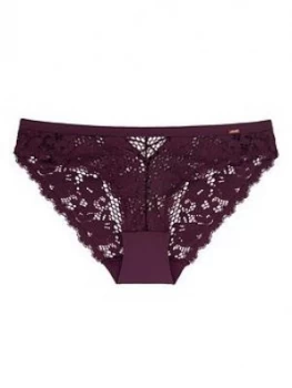 Image of Dorina Skye Classic Lace Brief - Red