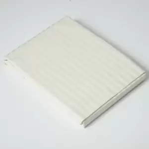 Image of Belledorm - 540 Thread Count Satin Stripe Flat Sheet (Double) (Ivory) - Ivory