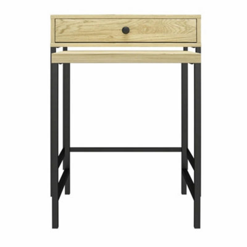 Image of Dorel Tamlin Nesting End Table Linseed Oak, Brown 5860912COMQEUK