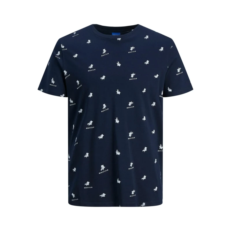 Image of jack & jones Child's T-Shirt Jack & Jones Jorpositano Aop Bleu Unisex 10 ans