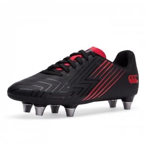 Image of Canterbury Speed 3.0 Junior SG Rugby Boots - Black/Red