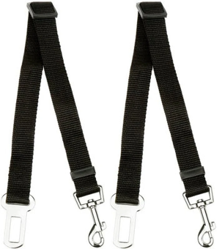 Image of KAV Premium Car Seat Belt for Dogs Cats Pets, Adjustable Leads Harness for Cars Vehicle Black unisex