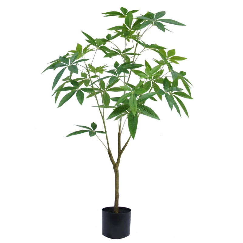 Image of N/A 120cm Artificial Money Plant Pachira Realistic Faux Tree