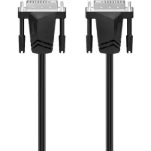 Image of Hama DVI Cable DVI-I 24+5-pin plug, DVI-I 24+5-pin plug 1.50 m Black 00200706 DVI cable