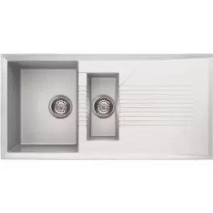 Image of Reginox TEKNO475W 1.5 Bowl Composite Granite Sink White