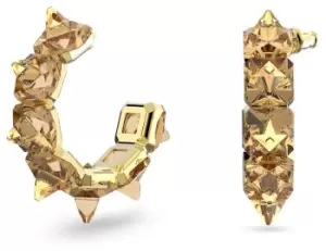 Image of Swarovski 5613722 Chroma Yellow Pyramid Crystal Hoop Jewellery