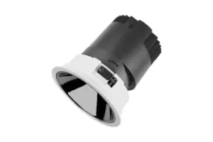 Image of Accentpro LED Downlight 55 Deg Beam 95mm Cutout 30 Deg Tiltable 355 Deg Rotatable 15W 1277LM 85LM/W 3000K Silver Round