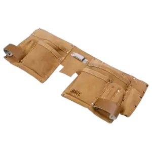 Image of Double Pouch Leather Tool Belt