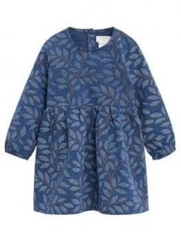 Image of Mango Baby Girls Floral Print Long Sleeve Dress