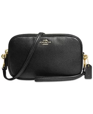 Image of Coach Crossbody clutch bag Black