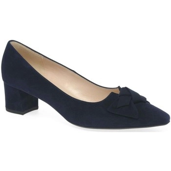 Image of Peter Kaiser Navy Suede 'Blia' Court Shoes - 2.5