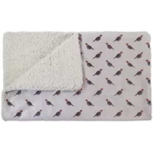 Image of Rosewood Partridge Print Dog Blanket