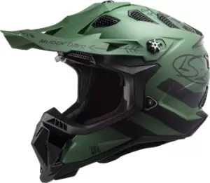 Image of LS2 MX700 Subverter Evo Cargo Motocross Helmet, green Size M green, Size M