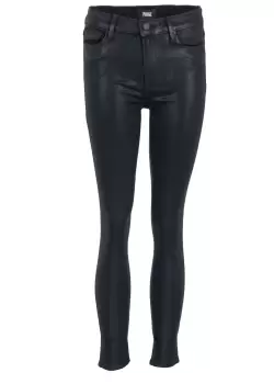 Image of Paige Premium Denim Womens Black Fog Hoxton Ankle Skinny
