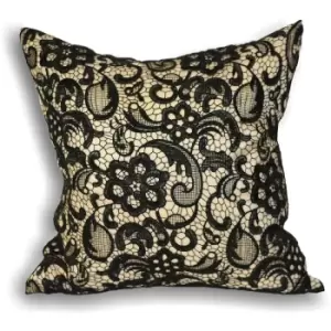 Image of Riva Home Macrame Cushion Cover (30x50cm) (Cream) - Cream