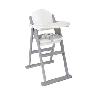 Image of East Coast Nursery Folding Highchair White Grey