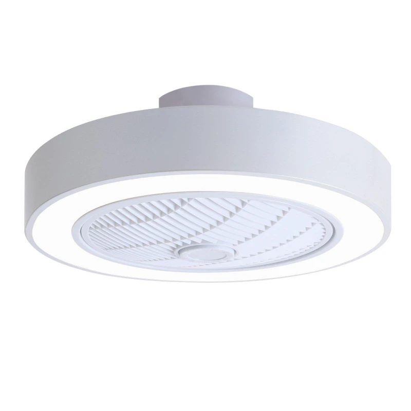 Image of Kabinet UK Round LED Ceiling Light Fan with Remote Control White unisex One size