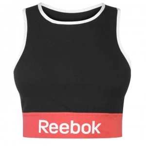 Image of Reebok Linear Logo Sports Bra Ladies - Black