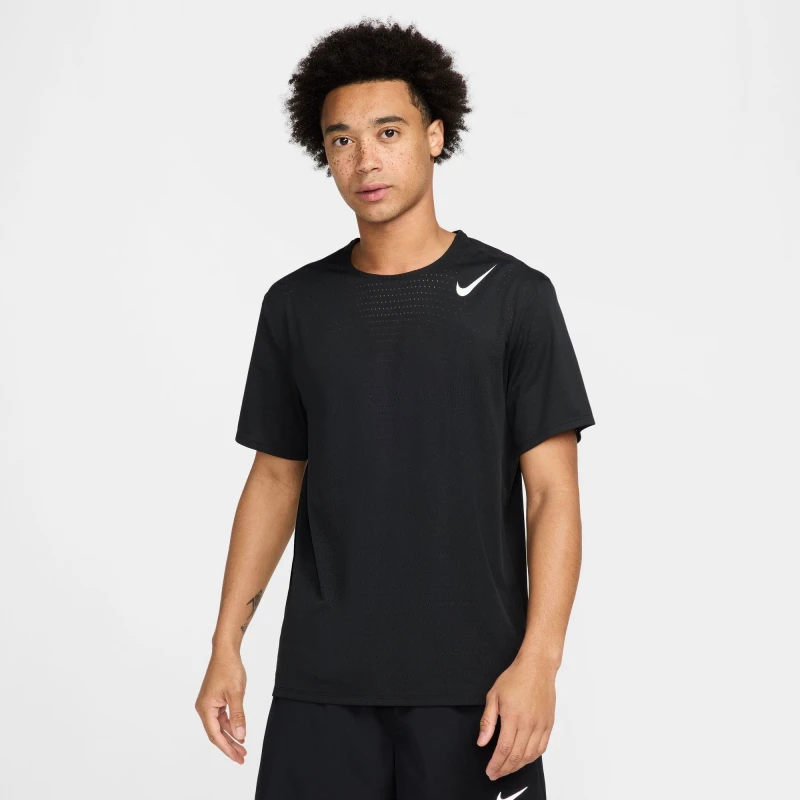 Image of Nike Aeroswift Short Sleeve Top Mens Black/White male M