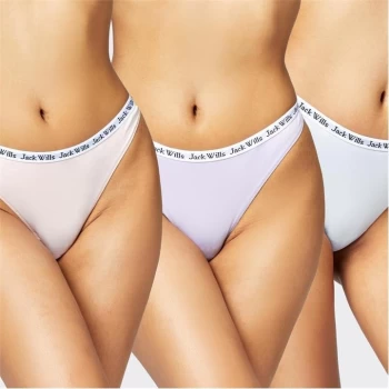 Image of Jack Wills Pelcham Heritage Multipack Thong 3 Pack - Pastel
