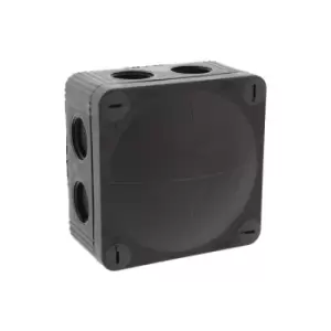 Image of Wiska COMBI Moulded Enclosure with 3 x 3 Pole Wago 221 IP66 Black - 10110404