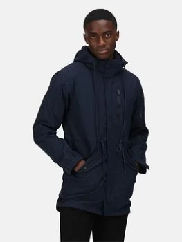 Image of Regatta Asher Waterproof Hooded Jacket - Navy, Size L, Men