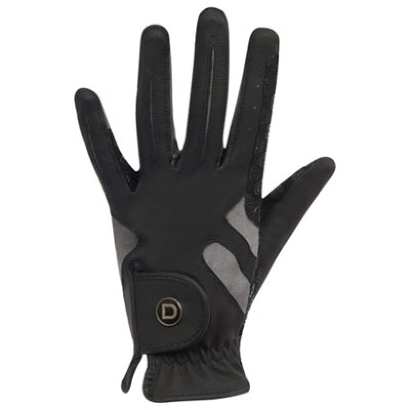Image of Dublin Dublin Cool-it Gel Touch Fastening Riding Gloves in Black Size: X-Large Black XL Unisex 5059000448645