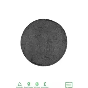 Image of Relay Charcoal Circle Rug 200cm