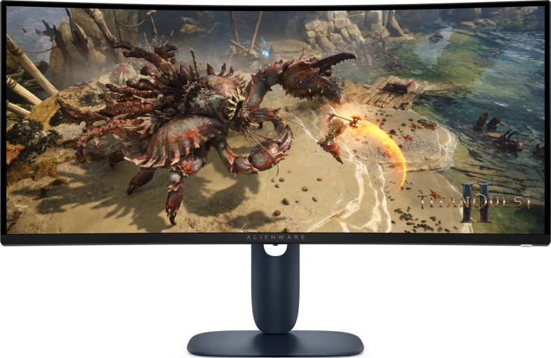 Image of Dell Alienware AW3425DWM 34" UltraWide Quad HD 180Hz 1ms Freesync Height Adjustable Curved Gaming Monitor GAME-AW3425DWM