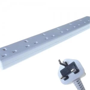 Image of DP Building Systems 27-6020 power extension 2m 6 AC outlet(s) Indoor White