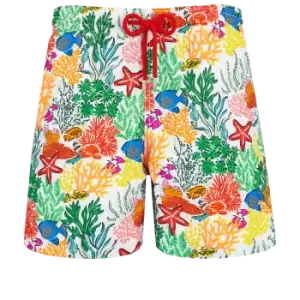 Image of Men Swim Trunks Fonds Marins Multicolores - Moorea - White - Size L - Vilebrequin