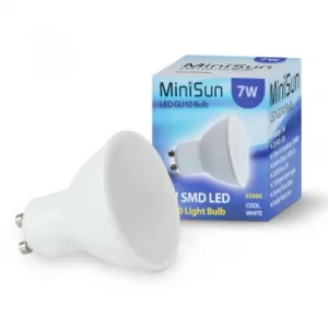 Image of MiniSun 7W GU10 Spotlight Bulb in Neutral White