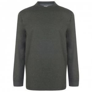 Image of Gelert Sueded Crew Sweater Mens - Dark Green