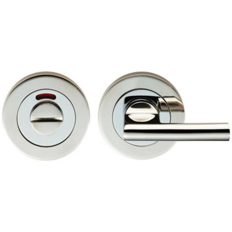 Image of Loops Disabled Thumbturn Handle With Release With Indicator Bright Stainless Steel Metallics unisex