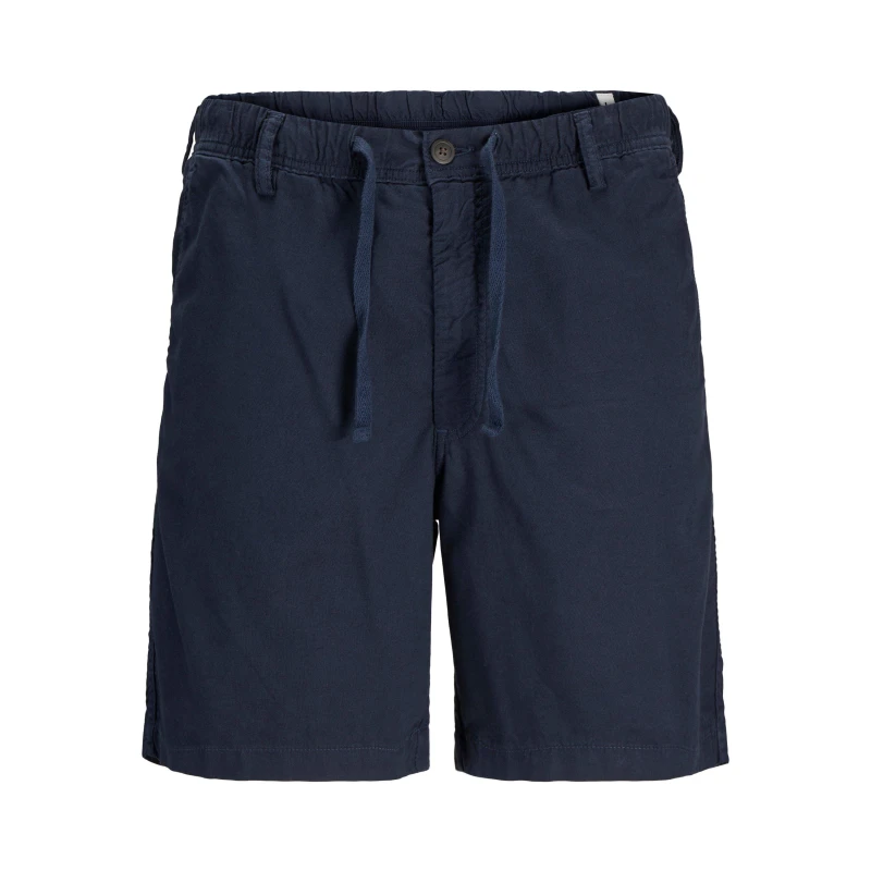 Image of Jack and Jones Mens Junior Linen Chino Shorts Dark Navy male S