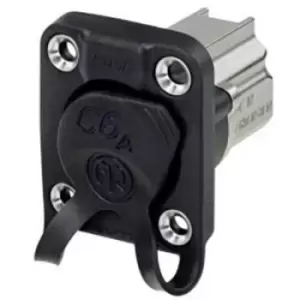 Image of Neutrik Neutrik Neutrik Neutrik N/A NE8FDX-Y6-W Socket, built-in No. of pins (RJ) 8P8C Black NE8FDX-Y6-W Socket, built-in No. of pins (RJ) 8P8C Black