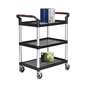 Image of GPC Shelf Trolley Black Lifting Capacity Per Shelf: 50kg 460mm x 980mm x 750mm