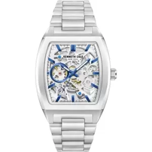 Image of Kenneth Cole Mens Kenneth Cole Automatic KCWGL0013806 - Silver and White