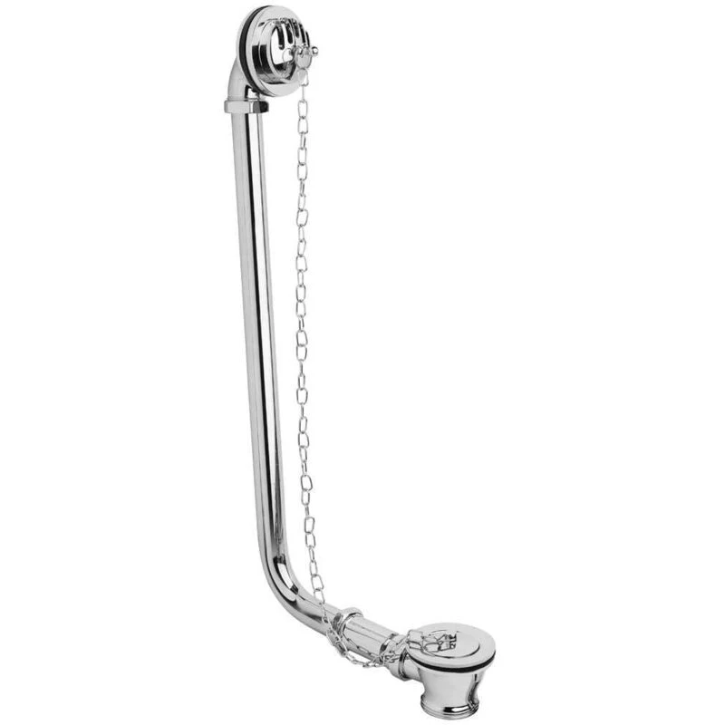 Image of nuie Classic Exposed Bath Waste & Overflow - Chrome, Silver EA385