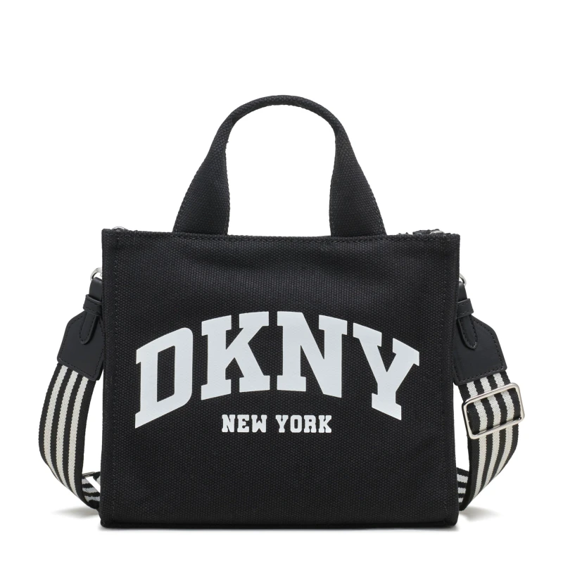Image of DKNY Hadlee Small Canvas Tote Black female