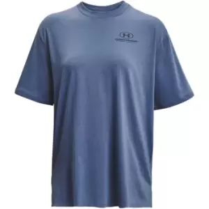 Image of Under Armour Oversized Graphic T Shirt Womens - Blue