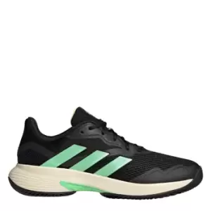 Image of adidas CourtJam Control Clay Tennis Shoes Mens - Core Black / Beam Green / Beam