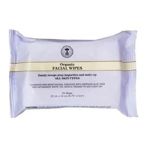 Image of Neals Yard Remedies Organic Facial Wipes 25 Wipes
