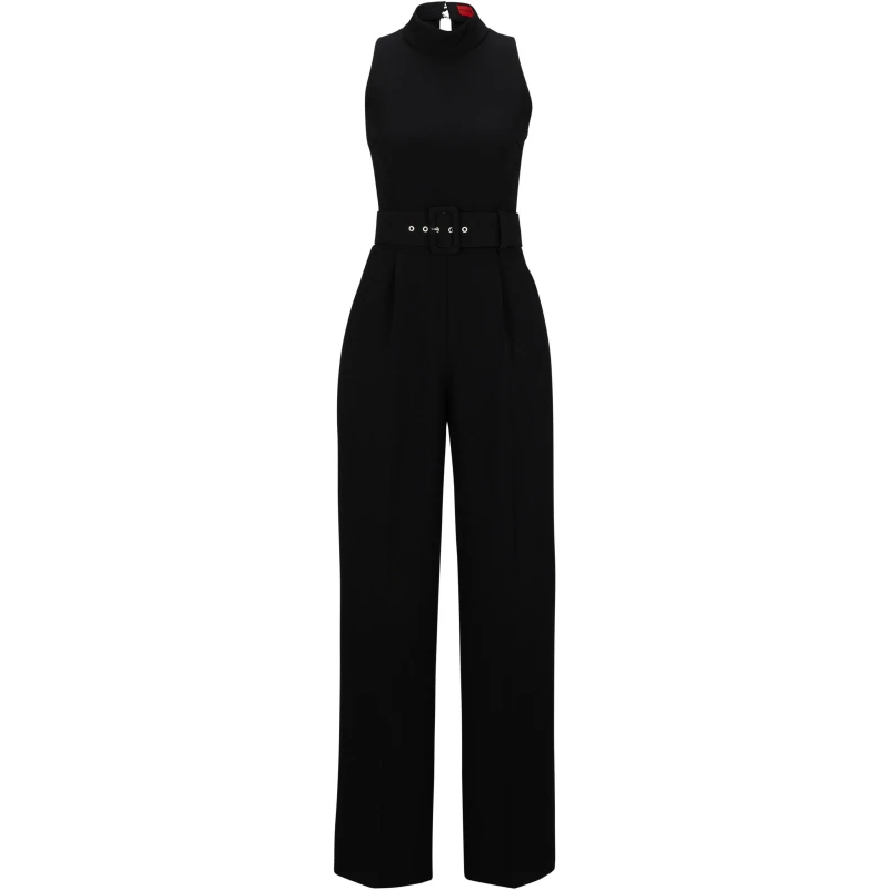 Image of Hugo Womens Kimana Jumpsuit Black female 4 (XXS)