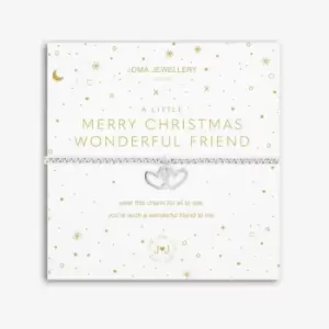 Image of A Little Wonderful Friend Silver 17.5cm Stretch Bracelet 5428